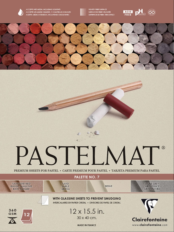 Tablette de papier pastel Pastelmat